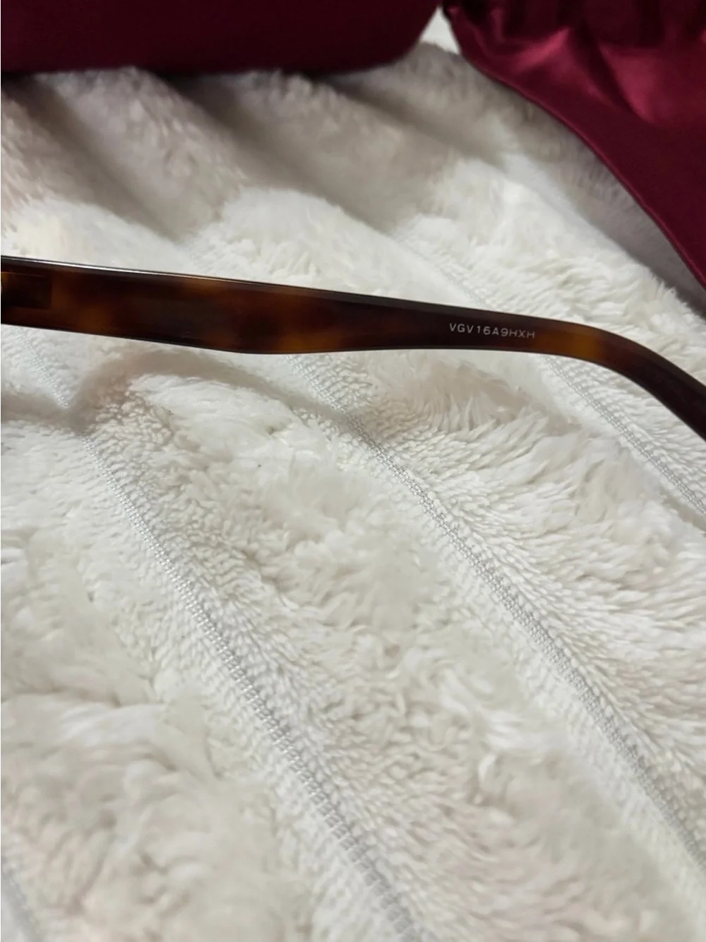 Gucci Brown Oversized Square Sunglasses with Burgundy Case
